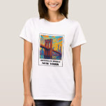 Colourful Brooklyn Bridge NYC travel  T-Shirt<br><div class="desc">Colourful Brooklyn Bridge New York travel T-Shirt.
One of the highlights of New York.</div>