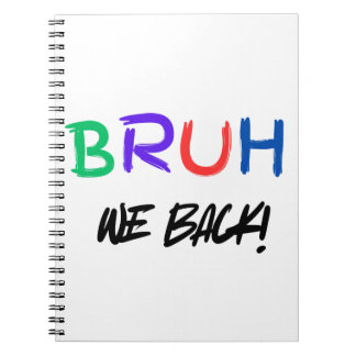 Colourful Bruh Teacher Notebook