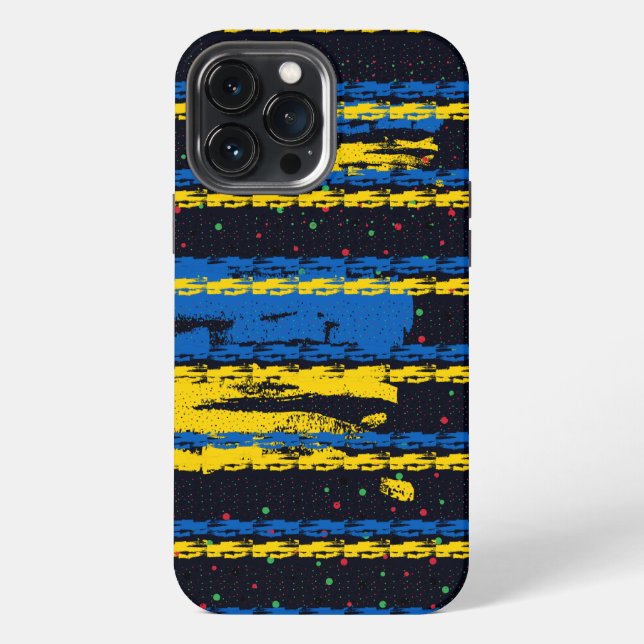  Colourful Brush  Paint  Dots  iPhone Case (Back)