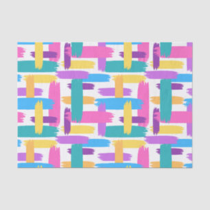 Colourful Brush Strokes paint party tissue paper