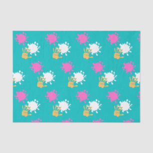 Colourful Brush Strokes paint theme tissue paper