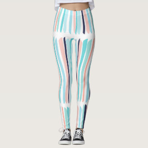 Colourful Brush Strokes: Vintage Scribble. Leggings