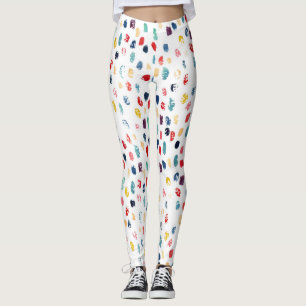 Colourful Brush Strokes: Watercolor Seamless. Leggings