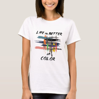 "Colourful Brushstrokes of Life" T-Shirt