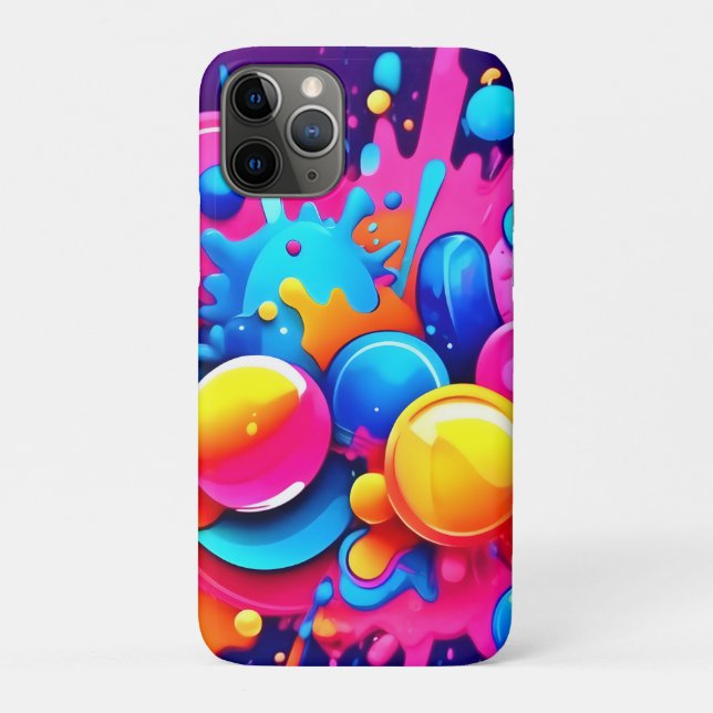 Colourful Bubble Blast Case-Mate iPhone Case (Back)