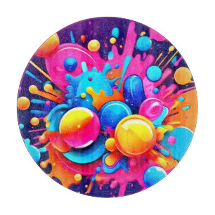 Colourful Bubble Blast Cutting Board
