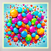 Colourful Bubble Explosion