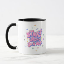 Colourful Bubble Letter Quote Classic Mug, 11 oz