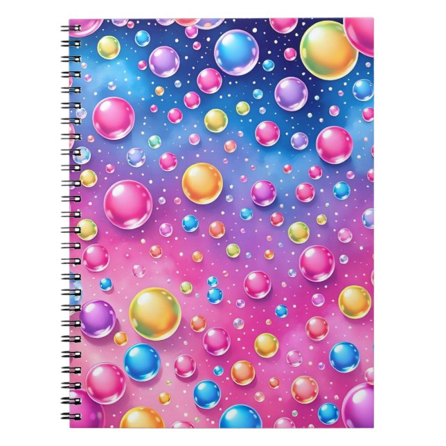 Colourful bubble notebook  (Front)