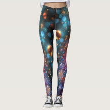 Colourful bubble raver tights