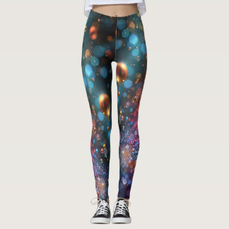 Colourful bubble raver tights