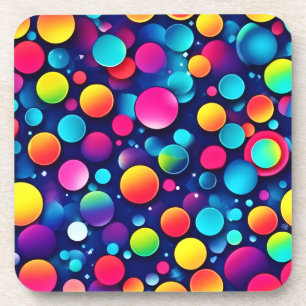 Colourful Bubble Symphony Coaster