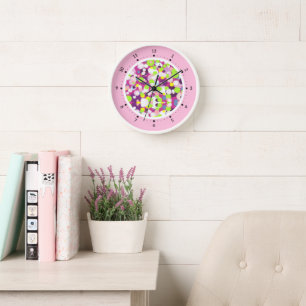 Colourful bubbles clock