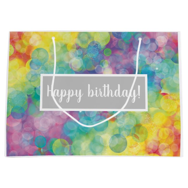 Colourful Bubbles Gift Bag (Front)