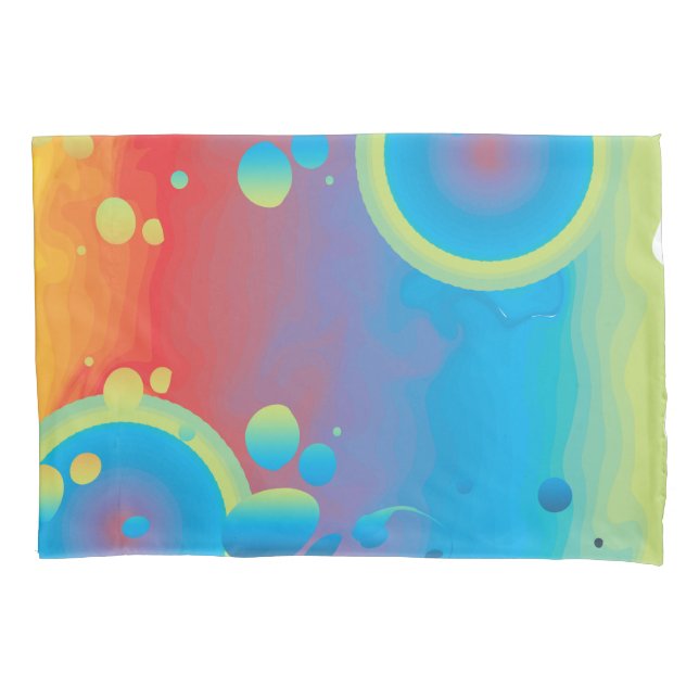 Colourful Bubbles Pillowcase (Front)