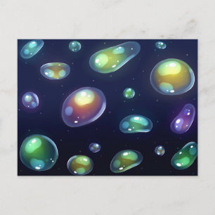 Colourful Bubbles Postcard