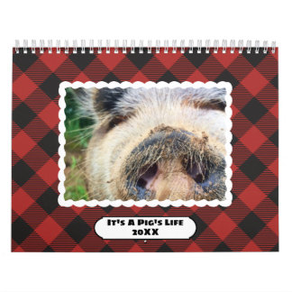 Colourful Buffalo Plaids Photo Calendar