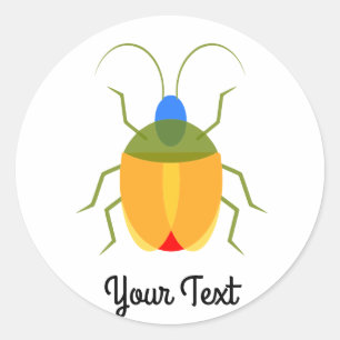 Colourful Bug Classic Round Sticker