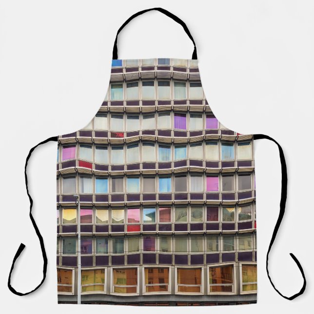 Colourful building apron (Front)