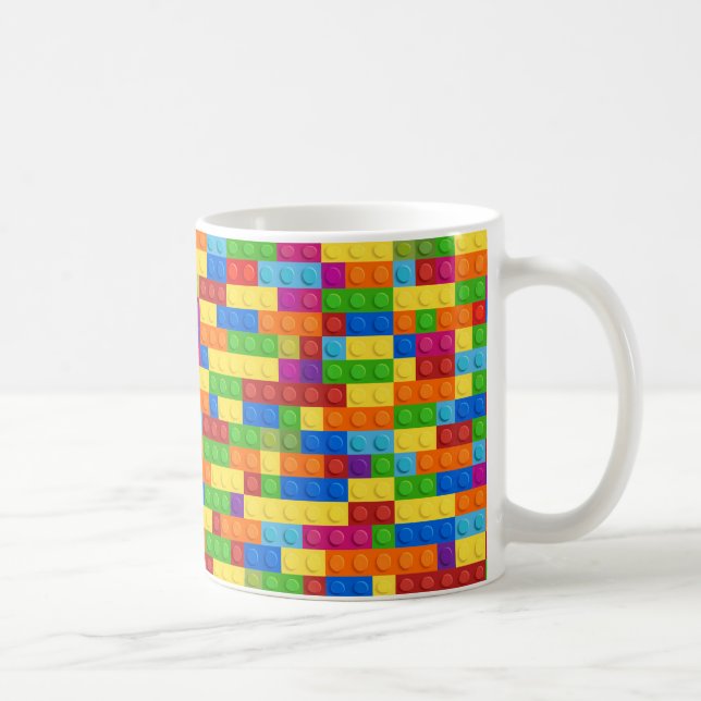 Colourful Building Block Pattern Coffee Mug (Right)