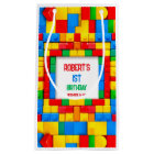 Colourful Building Blocks Birthday Gift Bag