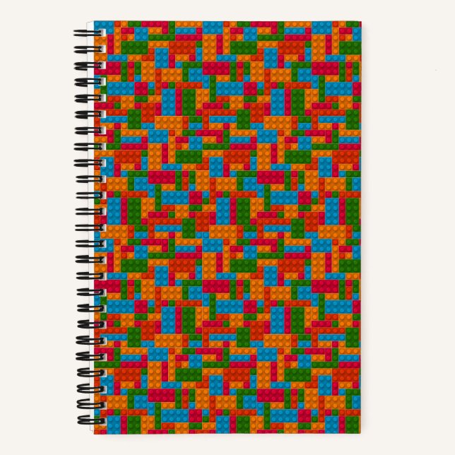 Colourful Building Brick Notebook (Front)