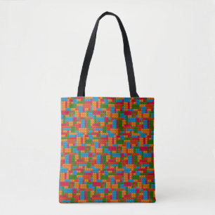 Colourful Building Brick Tote Bag