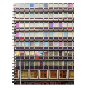 Colourful building notebook