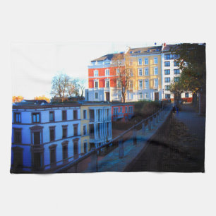 Colourful Buildings Germany Kitchen Towel