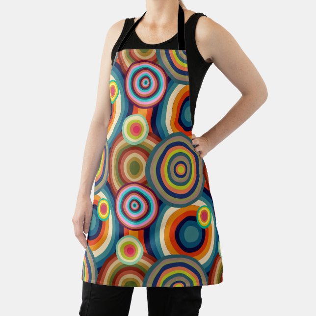 Colourful Bullseyes  Apron (Insitu)
