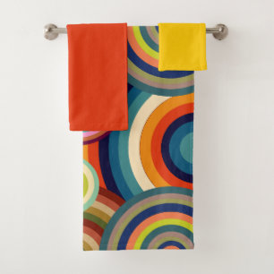 Colourful Bullseyes Bath Towel Set