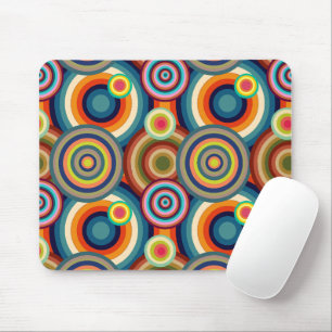 Colourful Bullseyes Mouse Mat