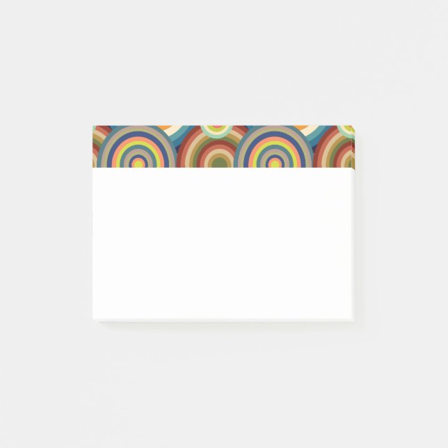 Colourful Bullseyes  Post-it Notes (Front)