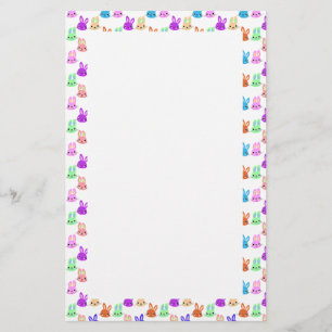 Colourful Bunnies Easter Stationery