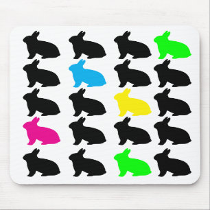 Colourful Bunnies Mousepad