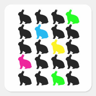 Colourful Bunnies Sticker