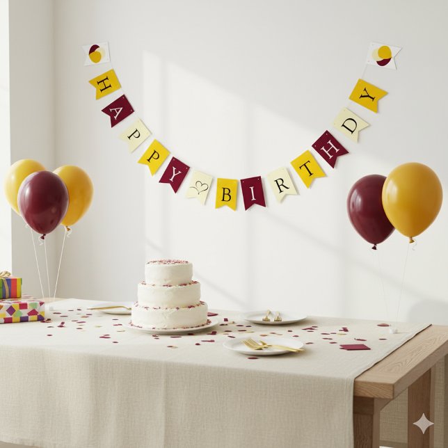 Colourful Bunting Flags for Birthday Celebrations (Colorful Bunting Flags for Birthday Celebrations)