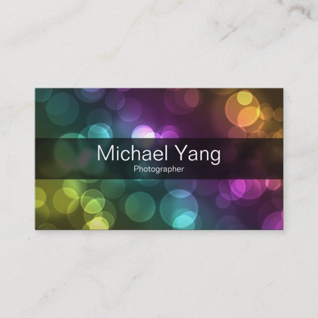 Colourful Business Card (Front)