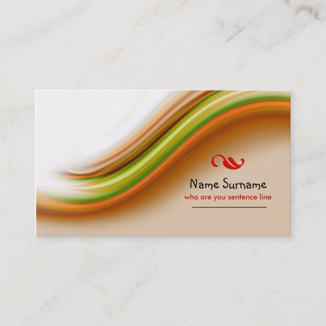 colourful business card (Front)