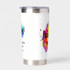 Colourful business card with coloured blots