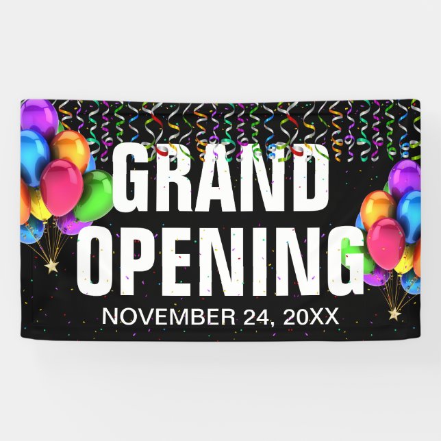 Colourful Business Grand Opening Banner (Horizontal)