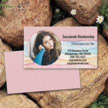 Colourful Business Marketing Custom Round Photo  
