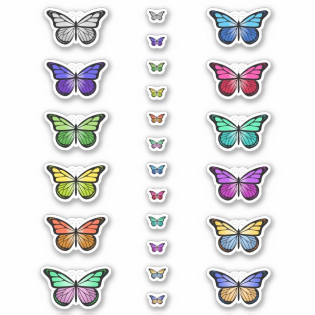 Colourful Butterflies (Front)