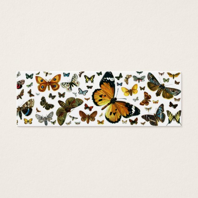 Colourful Butterflies Antiquarian Image Bookmark (Front)