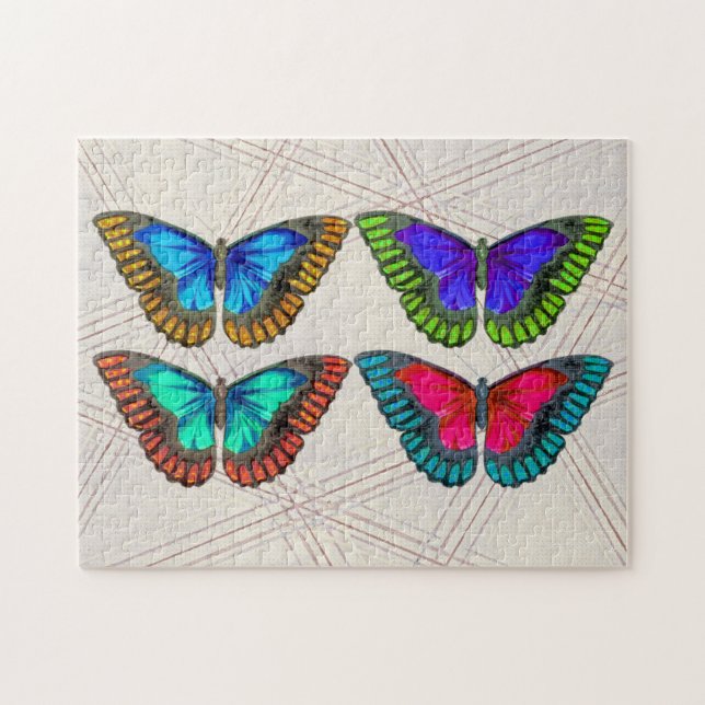 Colourful Butterflies Art Puzzle (Horizontal)