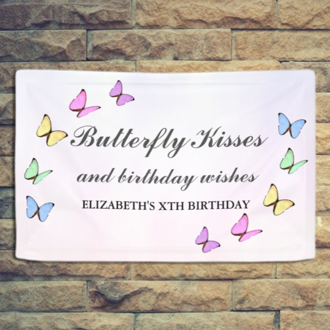 Colourful Butterflies Birthday Banner (Creator Uploaded)