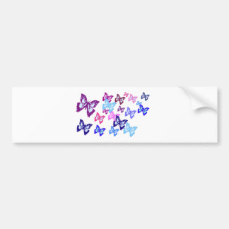 Colourful Butterflies Bumper Sticker