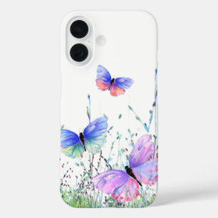 Colourful Butterflies Flying iPhone Case