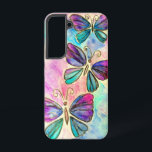 Colourful Butterflies Flying Purple Pink Samsung Galaxy Case<br><div class="desc">Colourful Butterflies Flying - Painting - Customisable - Choose / Add Your Unique Text - Name / Colours / Font / Size / Elements - Image / more - Make Your Special Gift - Resize and move or remove and add elements / text with customisation tool ! Painting and Design...</div>