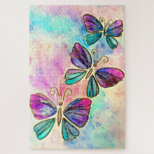 Colourful Butterflies Flying Puzzle Spring Joy